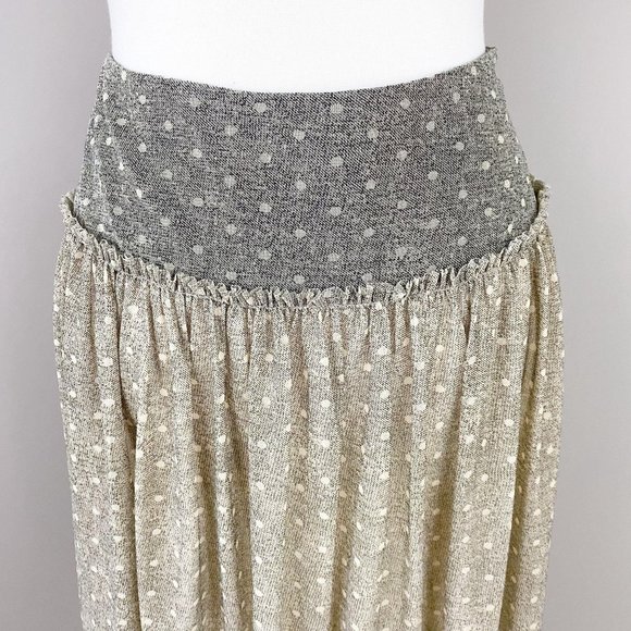 Alberto Makali Polka Dot Sheer A Line Skirt 8 - Picture 2 of 4